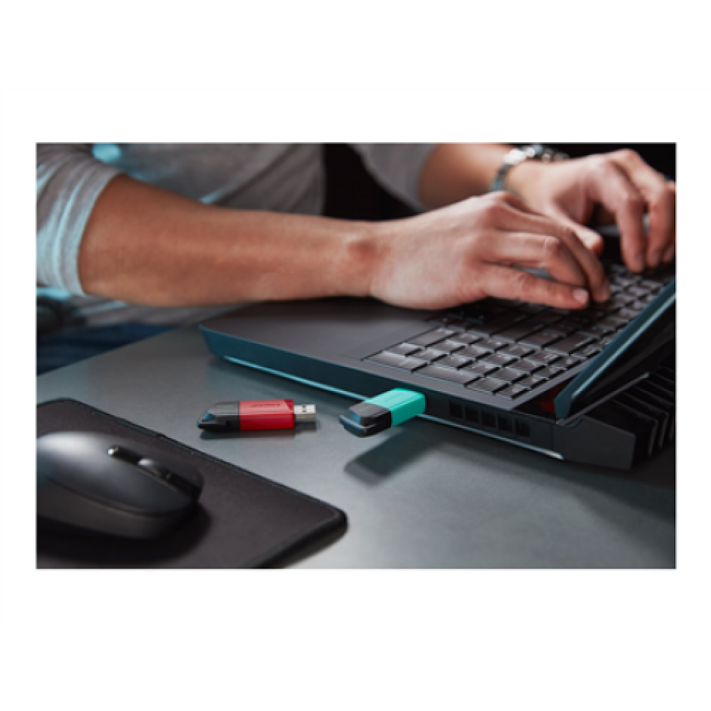 Kingston , USB Flash Drive , DataTraveler Exodia , 256 GB , USB 3.2 Gen 1 , Black/Teal