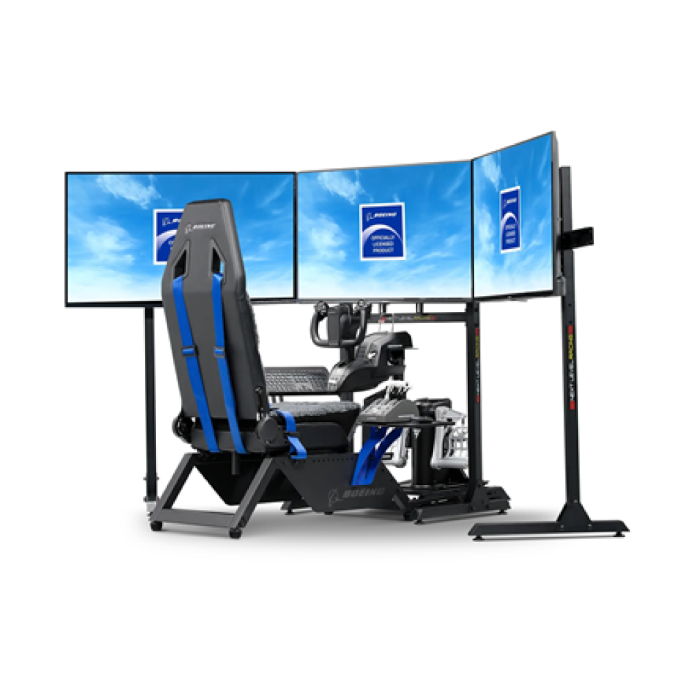 Next Level Racing Boeing Commercial Edition Flight Simulator , Blue highlights