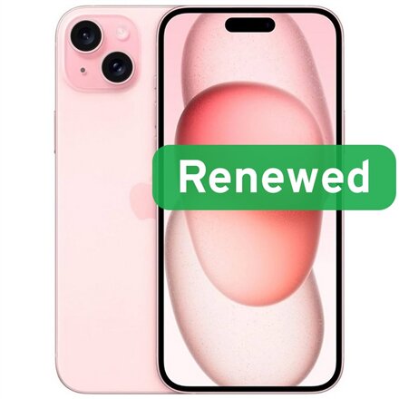 Apple Renewed Grade A++ , Apple iPhone 15 , Pink , 6.1 , Super Retina XDR OLED , 128 GB , 5G , iOS