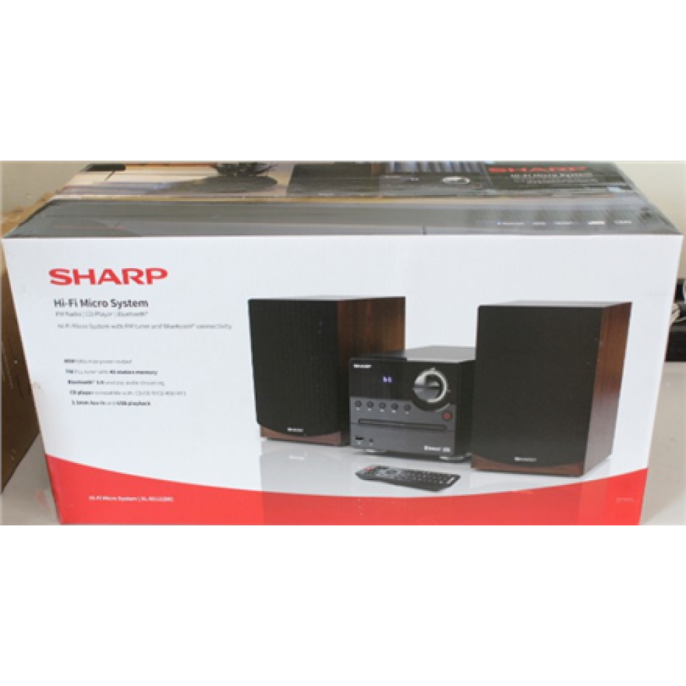 SALE OUT. Sharp XL-B512(BR) Hi-Fi Micro System, CD/FM/USB/Bluetooth v5.0, 45W, Brown , Sharp Hi-Fi Micro System , XL-B512(BR) , Brown , USB port , DAMAGED PACKAGING