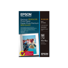Epson Premium Semigloss Photo Paper 10x15cm, 251g/m2, 50 sheets