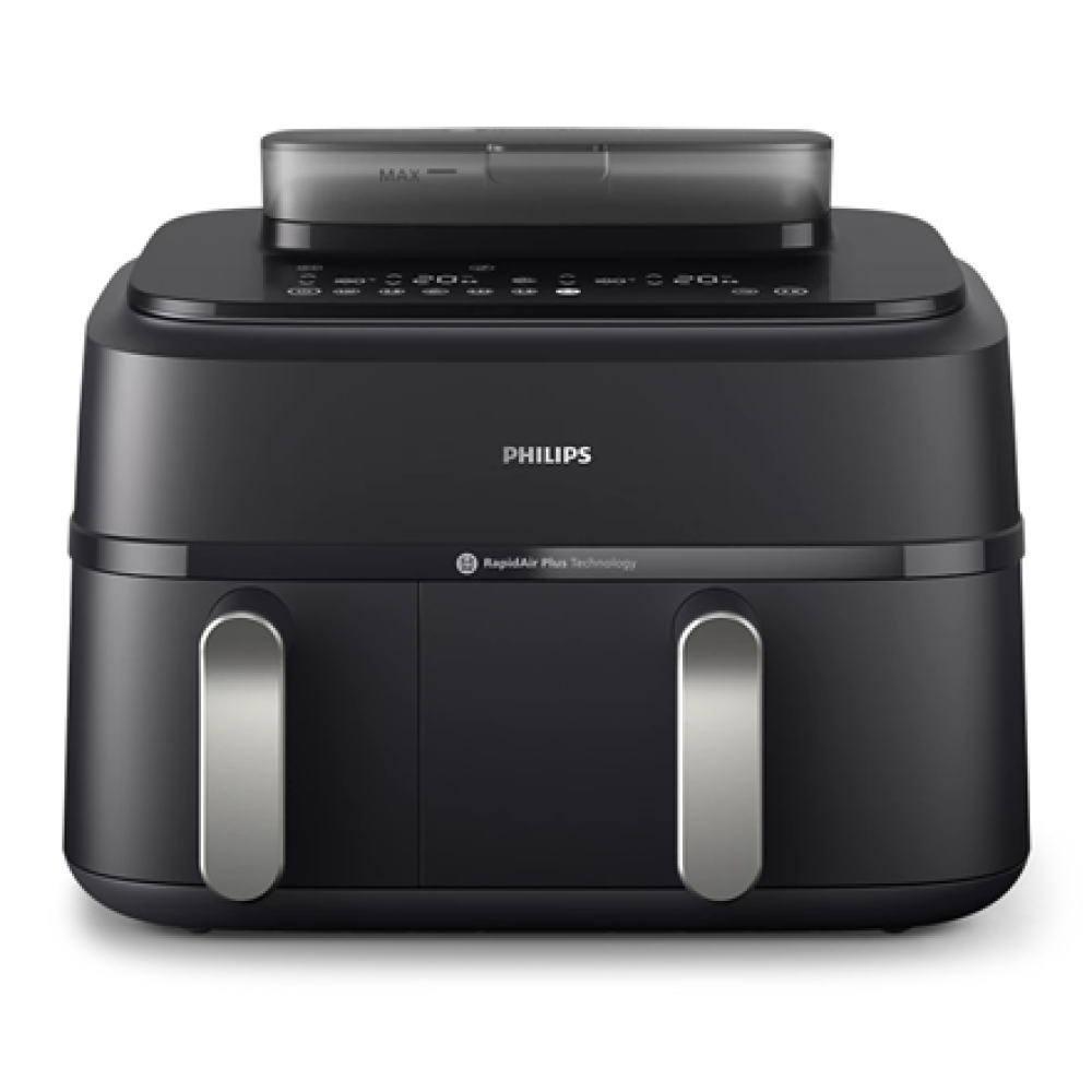 Philips , Dual Basket Airfryer , NA551/00 5000 Series , Power 2750 W , Capacity 9 L , RapidAir Plus and Air Steam , Black