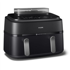 Philips , Dual Basket Airfryer , NA551/00 5000 Series , Power 2750 W , Capacity 9 L , RapidAir Plus and Air Steam , Black