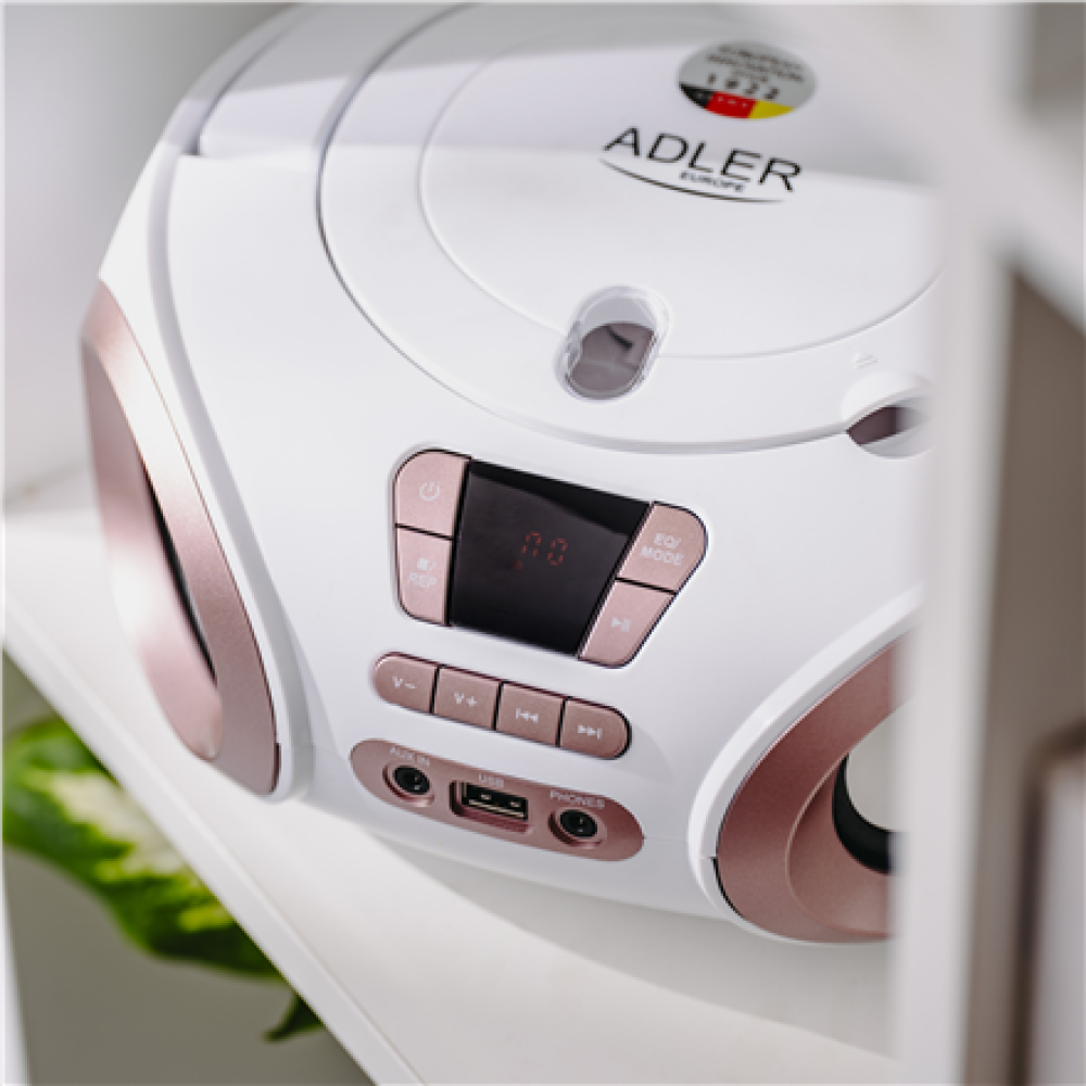 Adler , CD-MP3 Boombox , AD 1181 , Speakers , USB connectivity , FM
