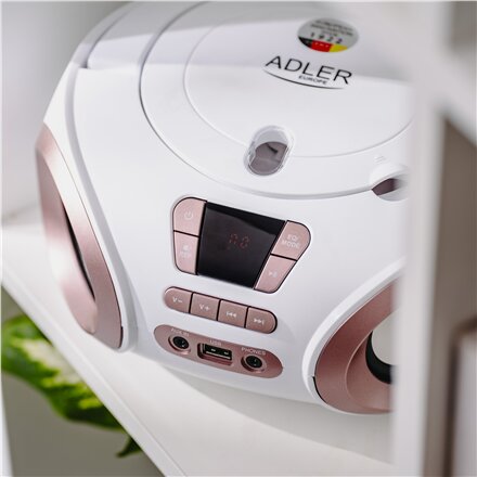 Adler , CD-MP3 Boombox , AD 1181 , Speakers , USB connectivity , FM