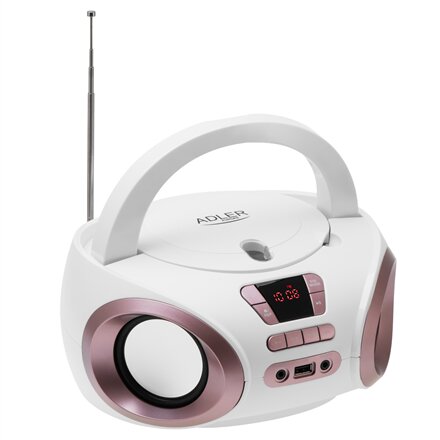 Adler , CD-MP3 Boombox , AD 1181 , Speakers , USB connectivity , FM