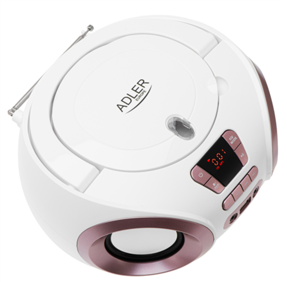 Adler , CD-MP3 Boombox , AD 1181 , Speakers , USB connectivity , FM