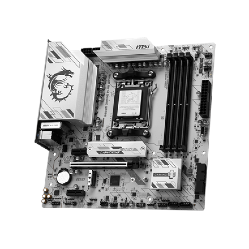MSI B850M GAMING PLUS WIFI6E , Processor family AMD , Processor socket AM5 , Supported hard disk drive interfaces SATA, M.2 , Number of SATA connectors 4