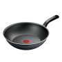 TEFAL Pan , H0561942 , Wok , Diameter 28 cm , Suitable for induction hob , Fixed handle , Black