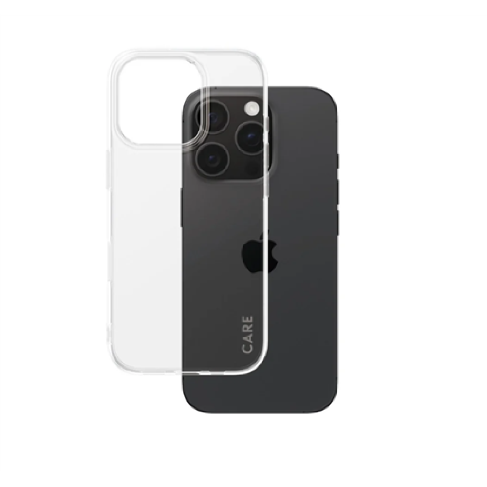 CARE Fashionable Case , Back cover , Apple , iPhone 16 PRO , Recycled plastic , Transparent , X-Ray Soft Basic
