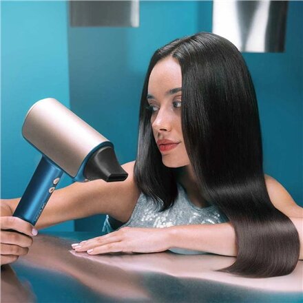 Cecotec Hair dryer , DryGlam Nano Plasma , 1600 W , Number of temperature settings 3 , Ionic function , Black/Rose Gold , Diffuser nozzle