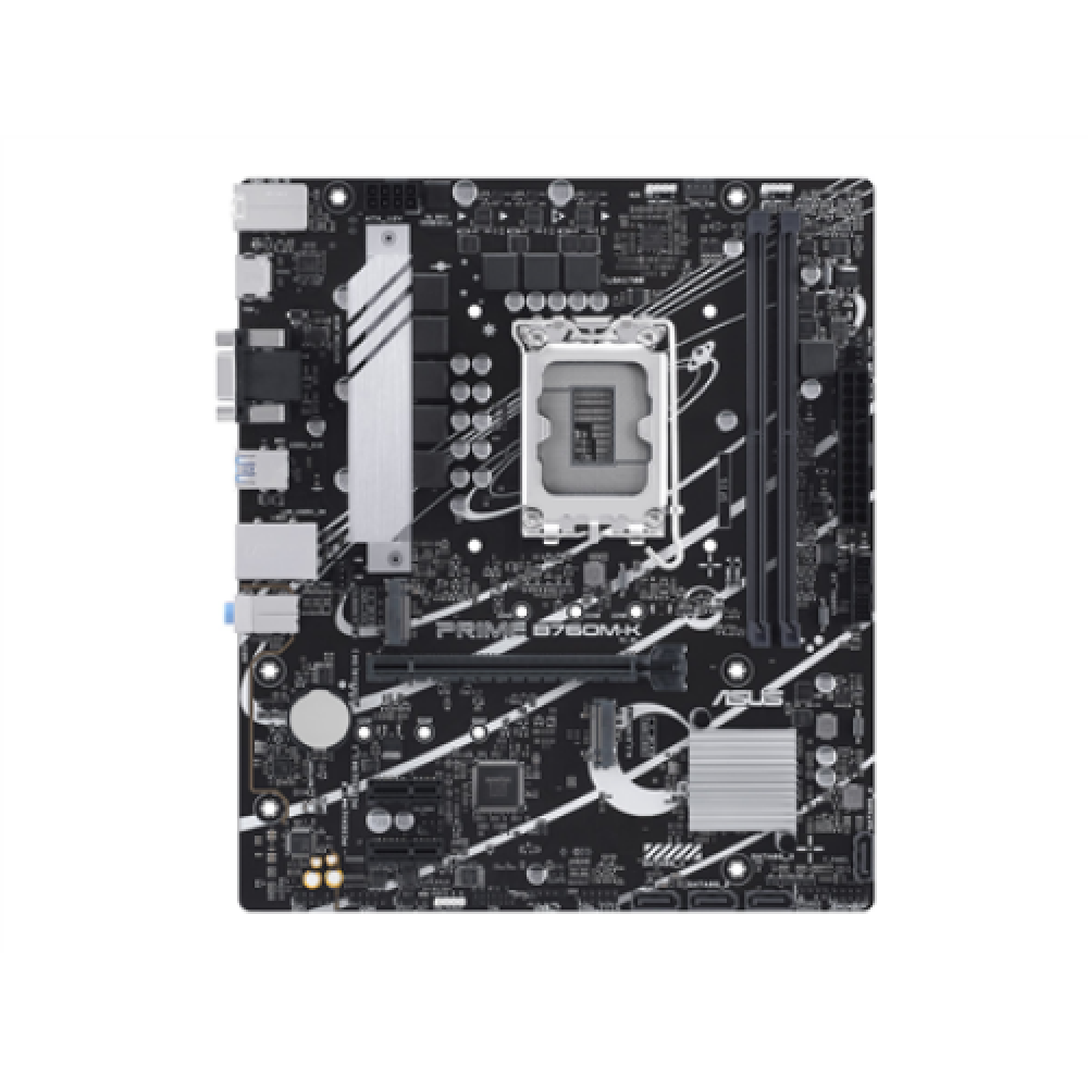 Asus , PRIME B760M-K , Processor family Intel , Processor socket LGA1700 , DDR5 DIMM , Number of SATA connectors 4