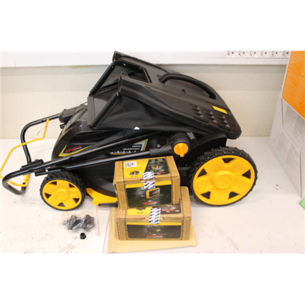 SALE OUT. MoWox EM 3840 PX-Li 40V Comfort Series Cordless Lawnmower, 38cm, Plastic body with Battery and Charger , MoWox , REFURBISHED