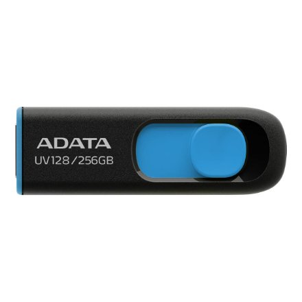 ADATA , USB Flash Drive , UV128 , 256 GB , USB Type-A , Black/Blue