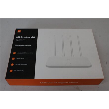 SALE OUT. Xiaomi Mi Router 4C , Xiaomi Mi Router 4C , 802.11n , 300 Mbit/s , Ethernet LAN (RJ-45) ports 3 , Antenna type 4 External Antennas , 6 month(s) , DEMO, MISSING INNER PACKAGING AND ACCESSORIES