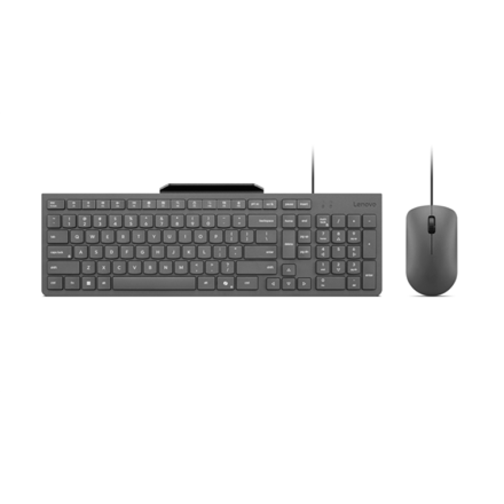 Lenovo 310 USB-A Wired Combo US English , Keyboard and Mouse Set , Wired , Mouse included , US English , Luna Grey