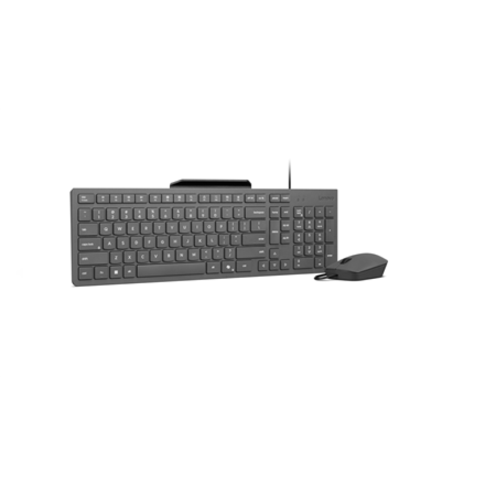Lenovo 310 USB-A Wired Combo US English , Keyboard and Mouse Set , Wired , Mouse included , US English , Luna Grey