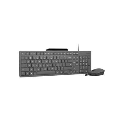 Lenovo 310 USB-A Wired Combo US English , Keyboard and Mouse Set , Wired , Mouse included , US English , Luna Grey