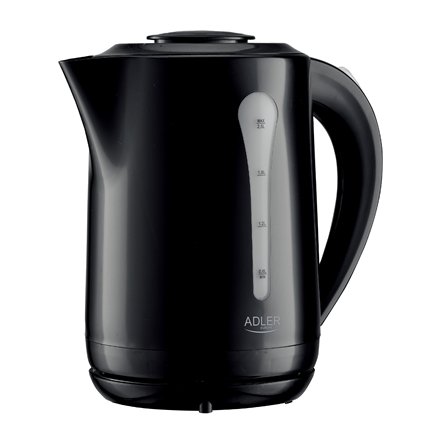 Adler , Kettle , AD 1244 , Electric , 1850 W , 2.5 L , Plastic , 360° rotational base , Black