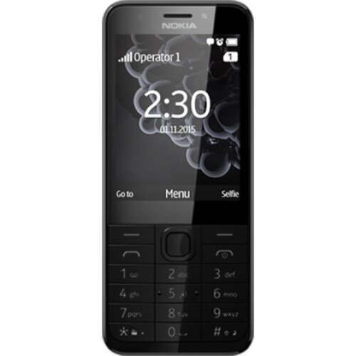 Nokia , 230 , Dark Silver , 2.8 , TFT , 16 MB , N/A MB , Dual SIM , Mini-SIM , Bluetooth , 3.0 , USB version microUSB 1.1 , Built-in camera , Main camera 2 MP , Secondary camera 2 MP , 1200 mAh