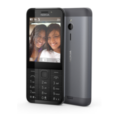 Nokia 230 Dark Silver, 2.8 , TFT, 240 x 320 pixels, 16 MB, Dual SIM, Mini-SIM, Bluetooth, 3.0, USB version microUSB 1.1, Built-in camera, Main camera 2 MP, Secondary camera 2 MP, 1200 mAh