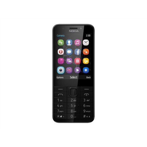 Nokia , 230 , Dark Silver , 2.8 , TFT , 16 MB , N/A MB , Dual SIM , Mini-SIM , Bluetooth , 3.0 , USB version microUSB 1.1 , Built-in camera , Main camera 2 MP , Secondary camera 2 MP , 1200 mAh