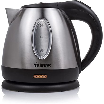 Tristar , Jug Kettle , WK-1323 , Standard , 1500 W , 1.2 L , Stainless steel , 360° rotational base , Silver