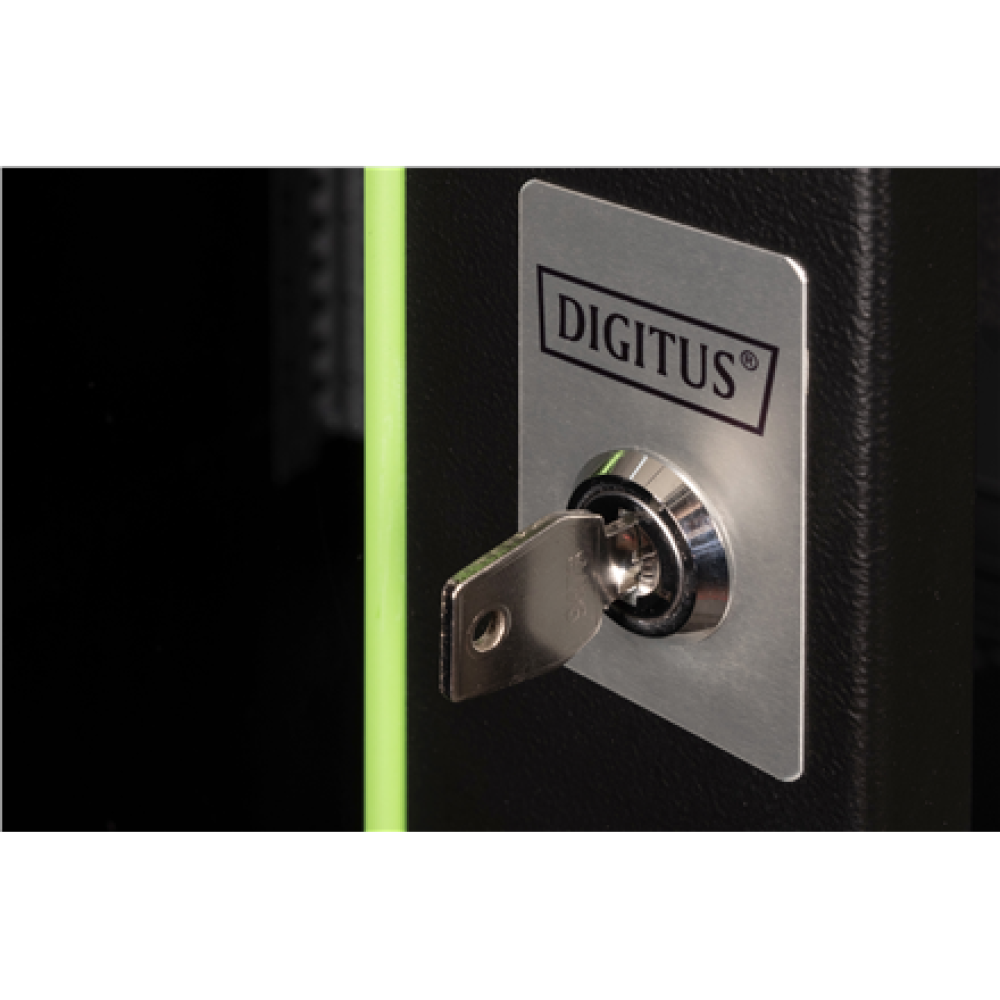 Digitus Wall Mounting Cabinet Unique Series , DN-19 16U-6/6-SW , Black , 82 x 60 x 60 cm
