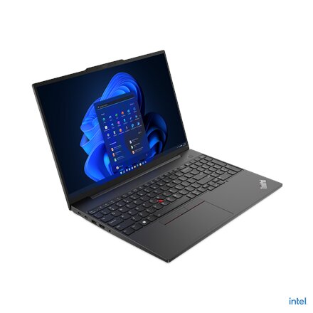 Lenovo ThinkPad E16 , Graphite Black , 16 , IPS , WUXGA , 1920 x 1200 pixels , Anti-glare , Intel Core i5 , i5-1335U , 16 GB , DDR4 , Solid-state drive capacity 512 GB , Intel Iris Xe Graphics , Windows 11 Pro , 802.11ax , Bluetooth version 5.1 , Keyboard
