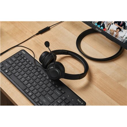 Acer Office Headset , Built-in microphone , Wired , Black