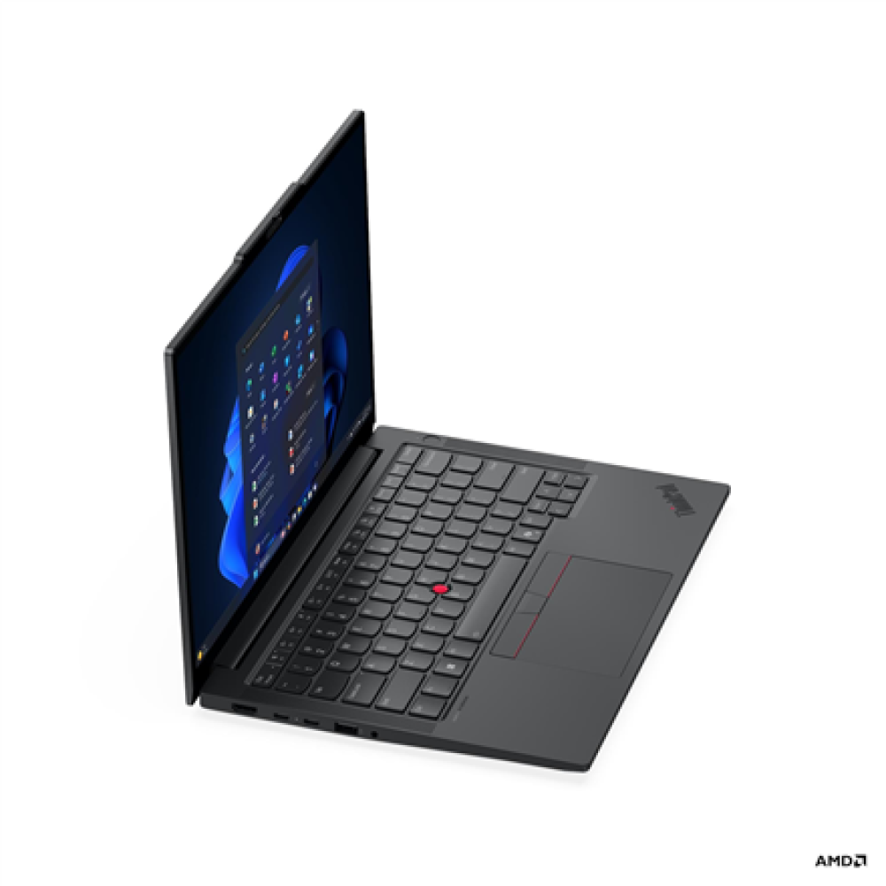 Lenovo ThinkPad E14 G7 AMD , Black , 14 , IPS , WUXGA , 1920 x 1200 pixels , Anti-glare , AMD Ryzen 7 , 250 , 16 GB , SODIMM DDR5 , Solid-state drive capacity 512 GB , AMD Radeon 780M Graphics , Windows 11 Pro , 802.11ax , Bluetooth version 5.3 , Keyboard
