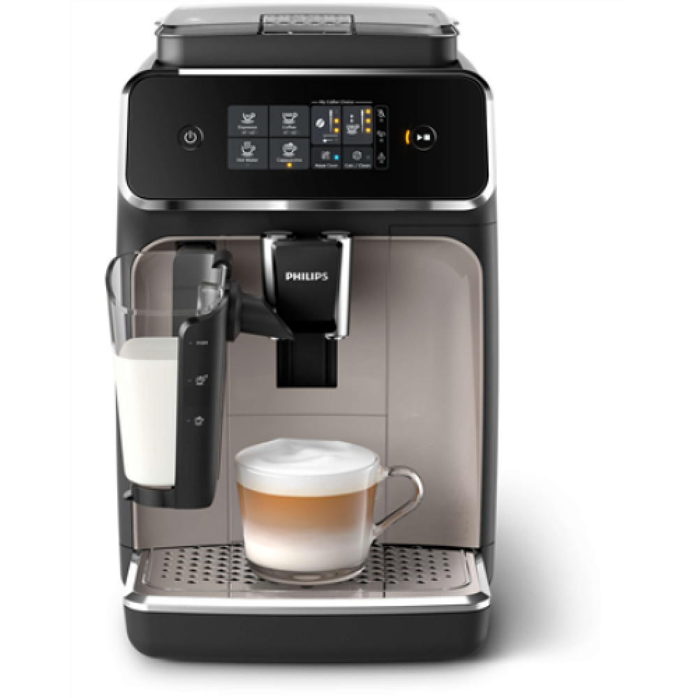 Philips Coffee maker LatteGo EP2235/40 Pump pressure 15 bar Built-in milk frother Fully automatic 1500 W Black/Zinc brown