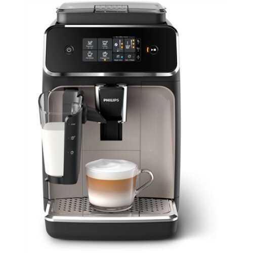 Philips Coffee maker LatteGo EP2235/40 Pump pressure 15 bar Built-in milk frother Fully automatic 1500 W Black/Zinc brown
