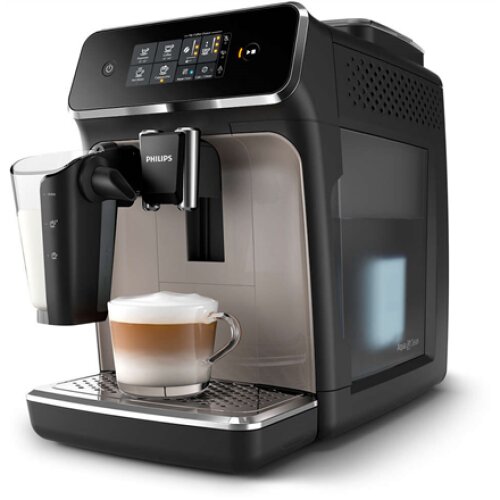 Philips Coffee maker LatteGo EP2235/40 Pump pressure 15 bar Built-in milk frother Fully automatic 1500 W Black/Zinc brown