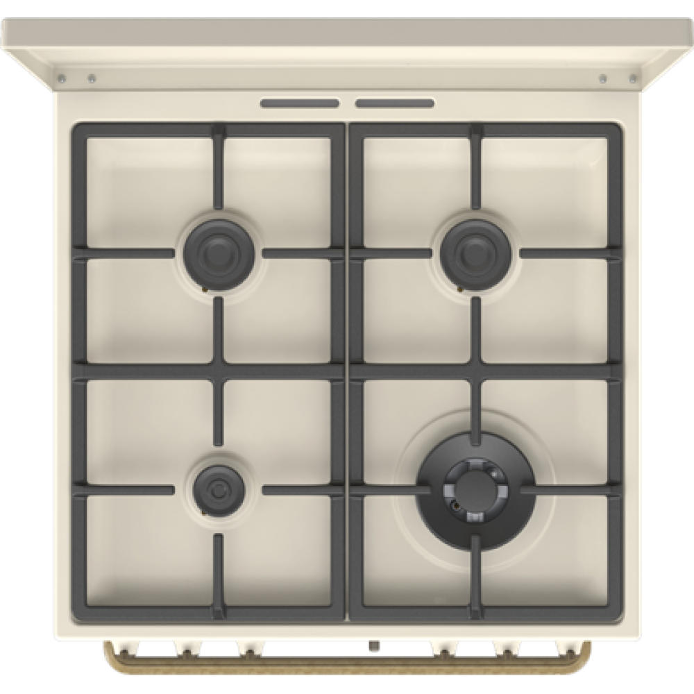 Gorenje Cooker , GKS6C71CLI , Hob type Gas , Oven type Electric , Gold , Width 60 cm , Depth 60 cm , 71 L