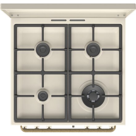 Gorenje Cooker , GKS6C71CLI , Hob type Gas , Oven type Electric , Gold , Width 60 cm , Depth 60 cm , Energy efficiency class A , 71 L