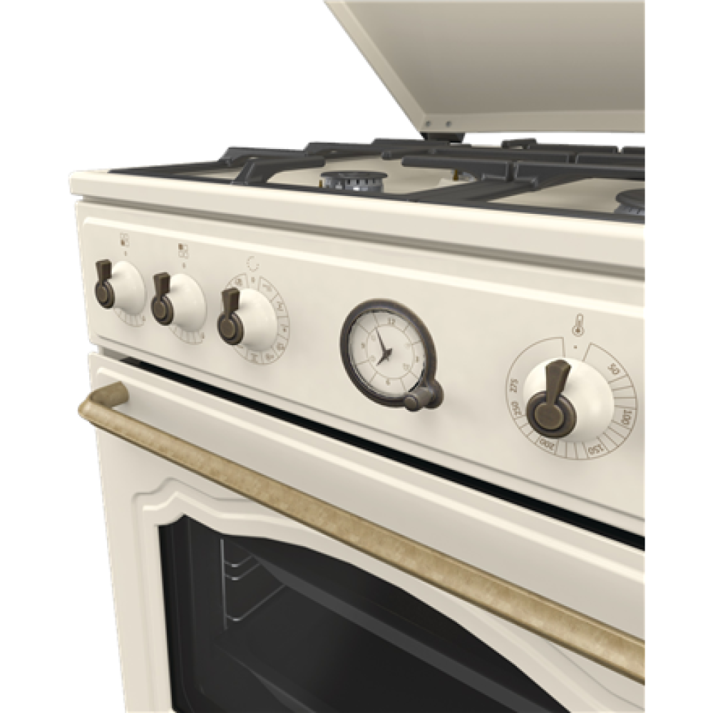 Gorenje Cooker , GKS6C71CLI , Hob type Gas , Oven type Electric , Gold , Width 60 cm , Depth 60 cm , 71 L