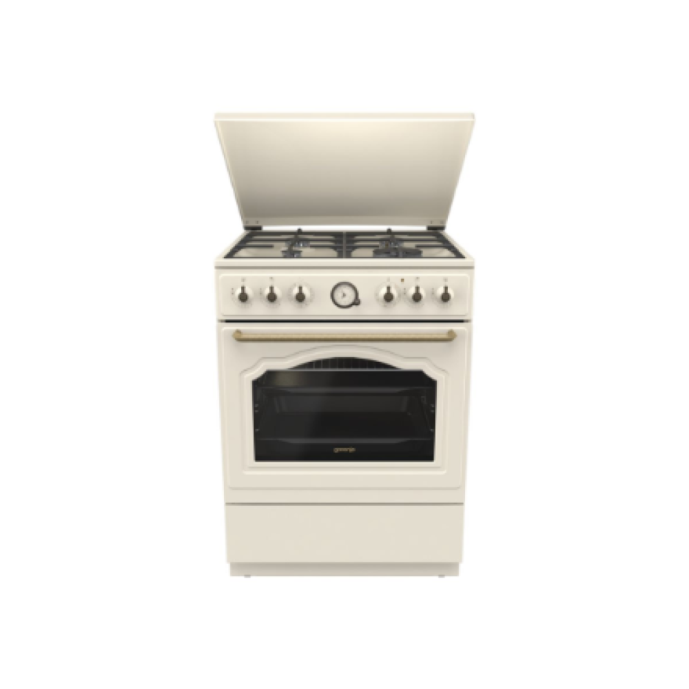 Gorenje Cooker , GKS6C71CLI , Hob type Gas , Oven type Electric , Gold , Width 60 cm , Depth 60 cm , 71 L