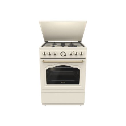 Gorenje Cooker , GKS6C71CLI , Hob type Gas , Oven type Electric , Gold , Width 60 cm , Depth 60 cm , Energy efficiency class A , 71 L