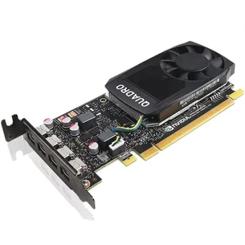 Lenovo ThinkStation Quadro P1000 NVIDIA, 4 GB, Quadro P1000, GDDR5, Mini DP 4 Graphics Card with LP Bracket, PCI Express 3.0*16, Memory clock speed 2500 MHz