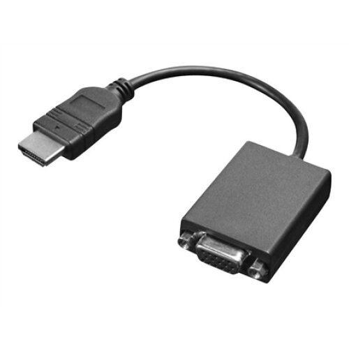 Lenovo Black , HDMI , VGA , HDMI to VGA , 0.2 m