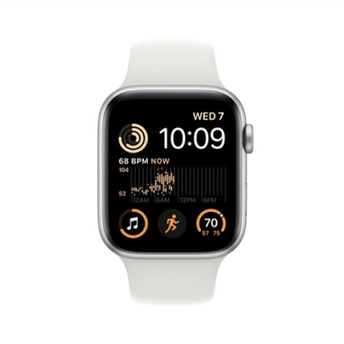 Apple Watch SE MNK23UL/A Smart watches GPS (satellite) Retina LTPO OLED Touchscreen 44mm Waterproof Bluetooth Wi-Fi Silver