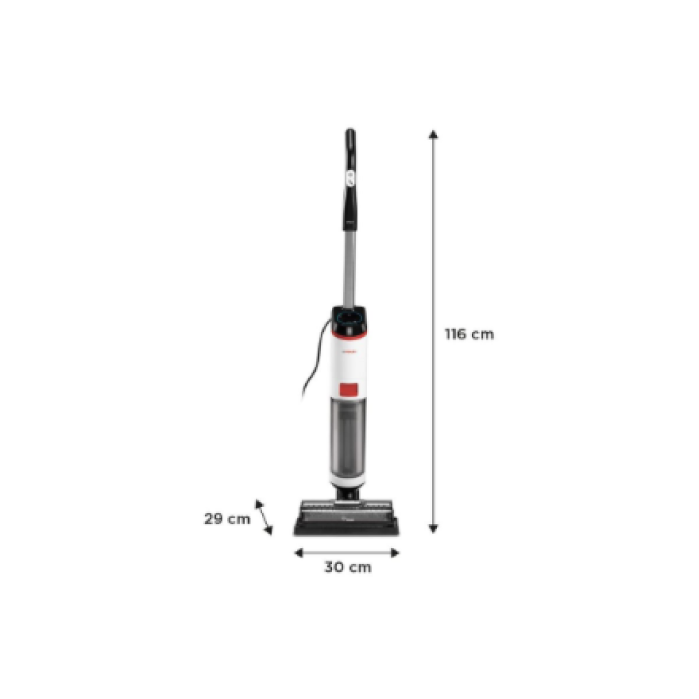 Polti Corded Steam Cleaner , RollySteam WD10 , Power 750 W , Water tank capacity 0.6 L , White/Black