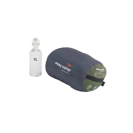 Easy Camp Raven II Mummy -1°C , Sleeping Bag , 215 x 76 x 50 cm , Temperature -16 to 4 °C , Two-way open-end, L-shaped, autolock
