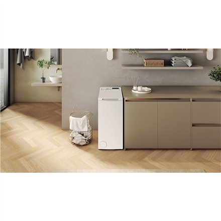 Whirlpool , Washing Machine , TDLR 55140S , Energy efficiency class C , Top loading , Washing capacity 5.5 kg , 1100 RPM , Depth 60 cm , Width 40 cm , Digital , White
