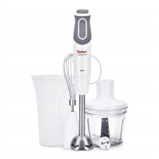 TEFAL , Blender , Optichef 3-in-1 HB643138 , Hand Blender , 800 W , Number of speeds 20 , Turbo mode , Chopper , White/Grey