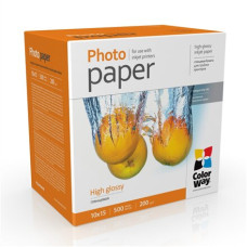 ColorWay Photo Paper, 500 sheets , High Glossy , 200 g/m² , 10x15 ColorWay Photo Paper, 500 sheets , High Glossy , 200 g/m² , 10x15