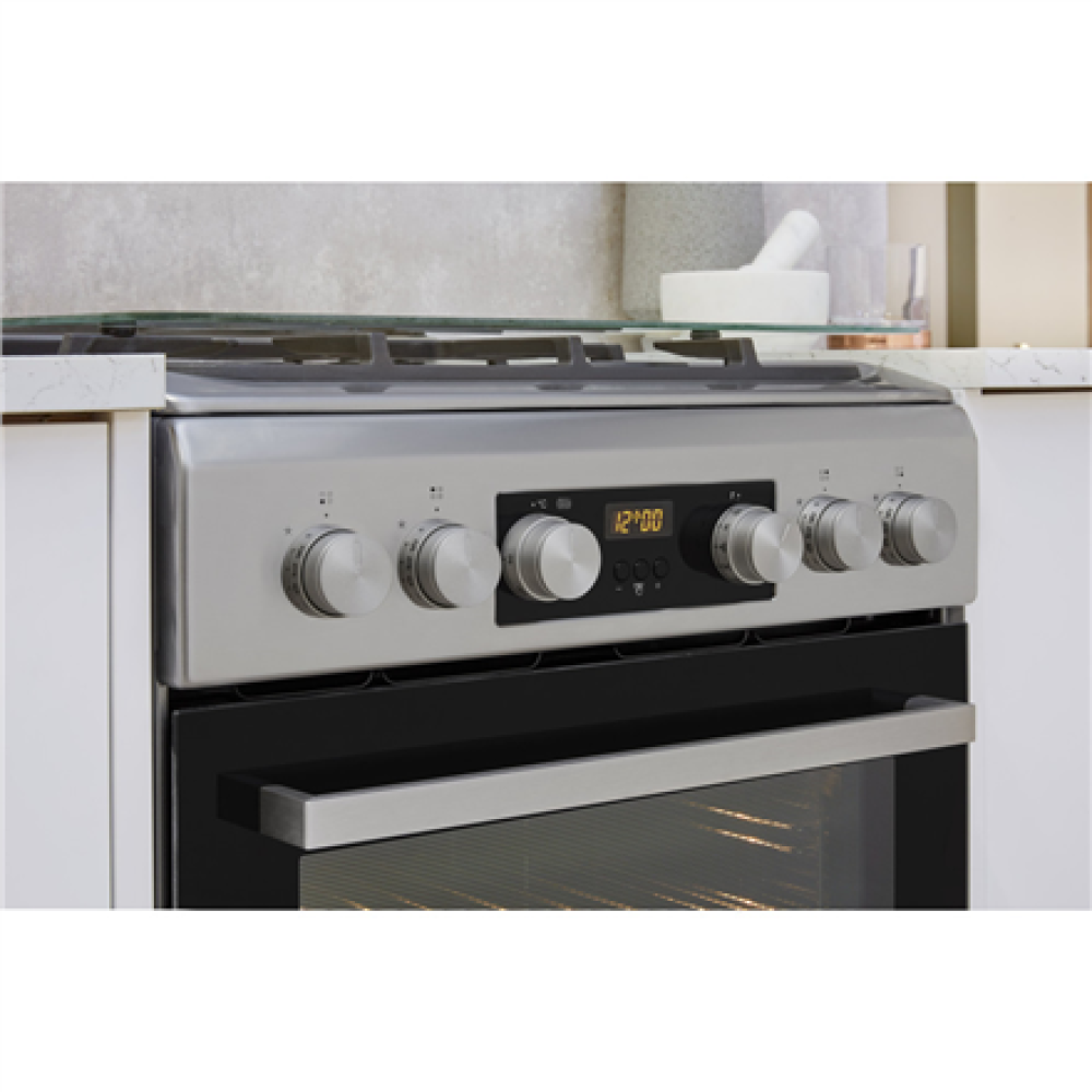 Whirlpool Cooker , WS5G8CHX/E/1 , Hob type Gas , Oven type Electric , Stainless steel , Width 50 cm , LED , Depth 60 cm , 60 L