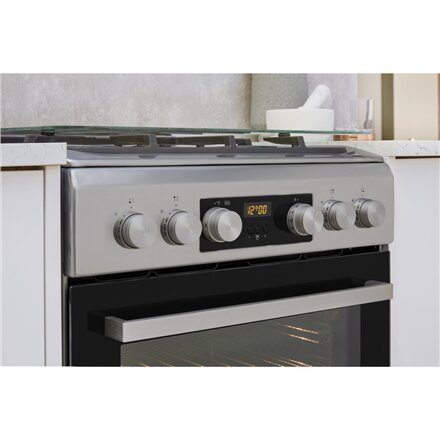 Whirlpool Cooker , WS5G8CHX/E/1 , Hob type Gas , Oven type Electric , Stainless steel , Width 50 cm , LED , Depth 60 cm , 60 L
