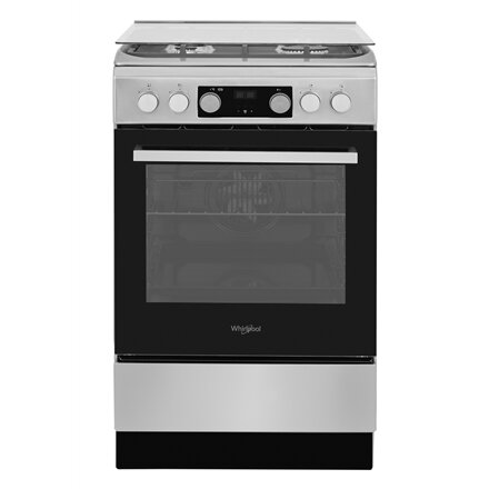 Whirlpool Cooker , WS5G8CHX/E/1 , Hob type Gas , Oven type Electric , Stainless steel , Width 50 cm , LED , Depth 60 cm , 60 L